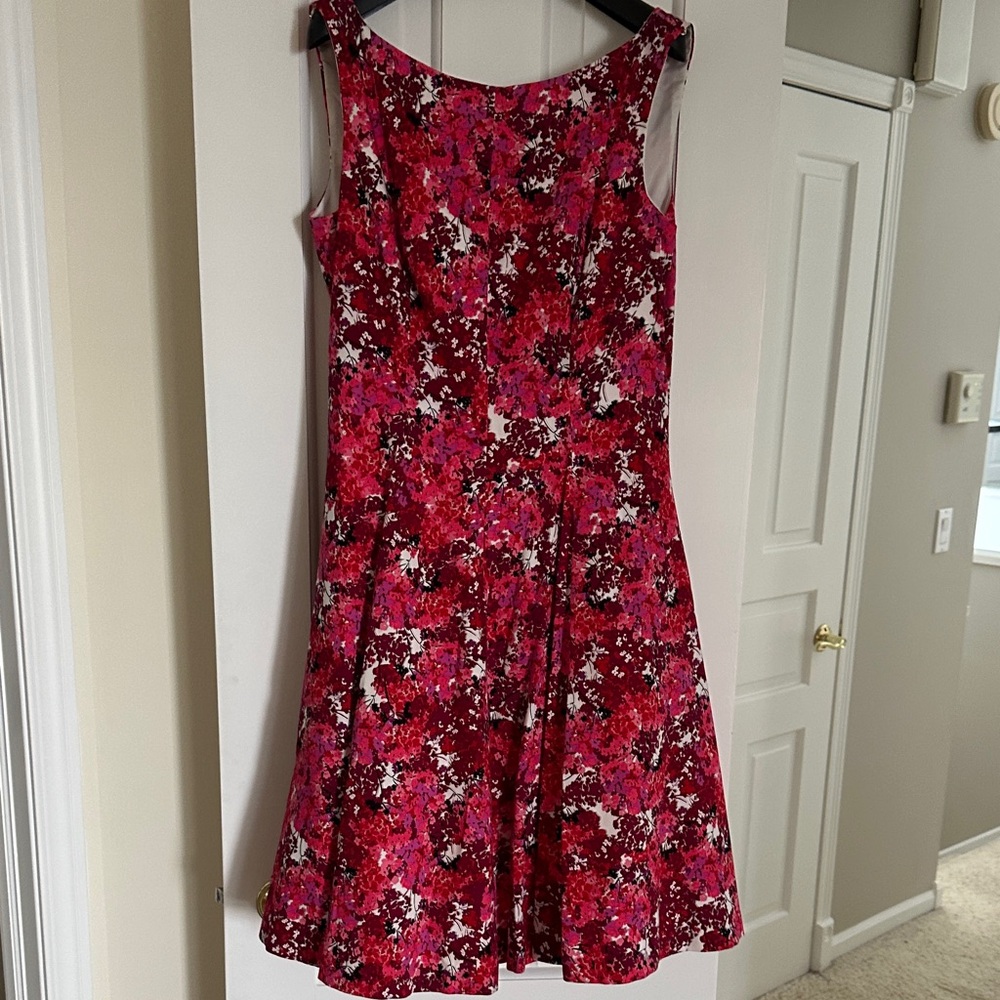 Floral Pink Sleeveless Dress